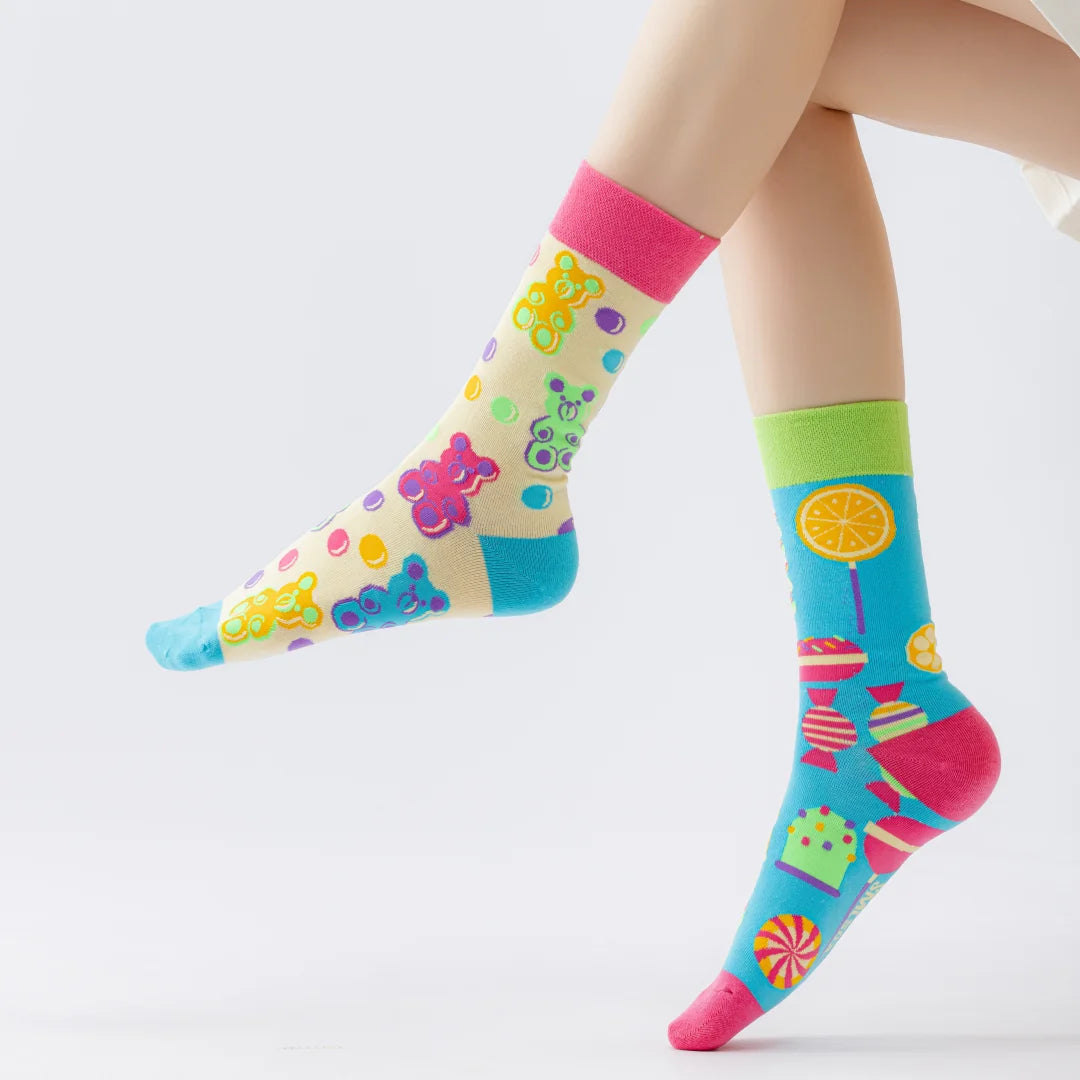 1 Pair Cartoon Lucky Cat AB Style Personalized Fashion Men's Mid-calf Socks Suit In All Seasons