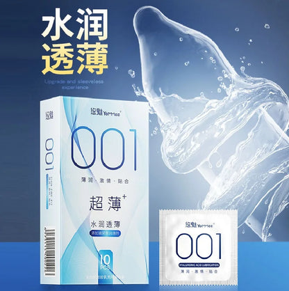 Delayed Ejaculation Condoms Ultrathin 001 Sex Toys Penis Cock Sleeves for Men High Stimulated Skin Feeling Adult Sex Accessories