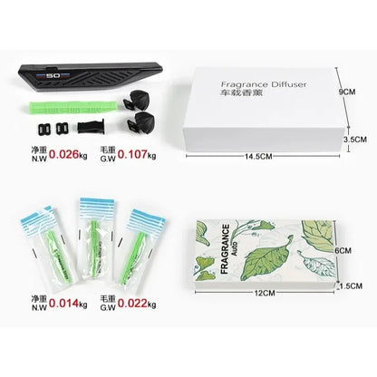 Car Air Fresheners F10 F30 Fragrance Holder Refill Strips Car Air Freshener Perfume Diffuser Blade Shape Vent For BMW