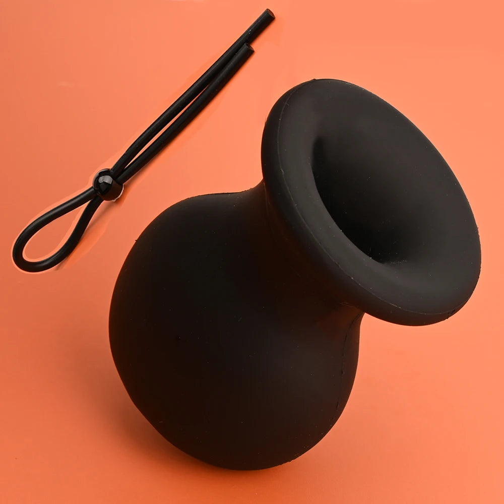 Testicle Scrotum Ball Stretcher,Liquid Silicone Penis Weight,Cock Rings,Metal Cockring,Ejaculation Delay Sex Toys for Men