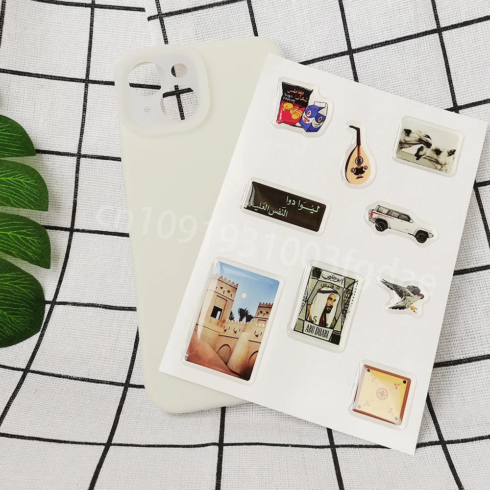 personal phone case dome epoxy sticker silicon resin ipad label popular decorative crystal gel logo jelly cute DlY glass shapes