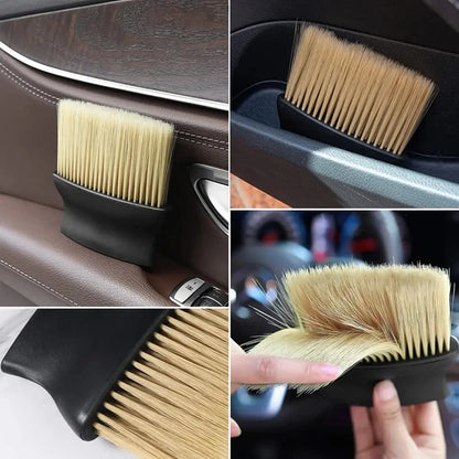 Auto Interior Dust Brush Car Cleaning Brushes Soft Bristles Detailing Brush Dusting Tool for Car Dashboard Air Conditioner Vents