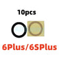 AliSunny 10pcs Back Camera Glass for iPhone 7 8 Plus 6 6S 6Plus 7Plus X XR XS Max 11 12 Rear Cover Lens 3M Sticker Holder Parts