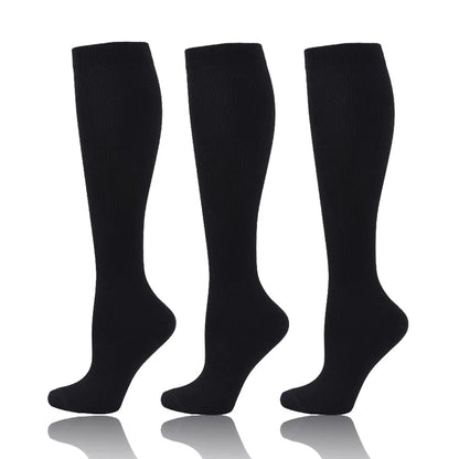 58 Styles 3 Pairs/Pack Compression Socks Knee High 30MmHg  Women Men Sports Socks Edema Diabetes Varicose Veins Running Socks
