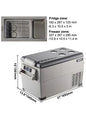 SIHAO Portable Car Refrigerator 15L 20L 30L 35L 40L 45L 50L 55L Compressor Fridge Freezer 12V 24V DC 110-240V AC Dual Use Vehicle Home for Camping Travel Outdoor