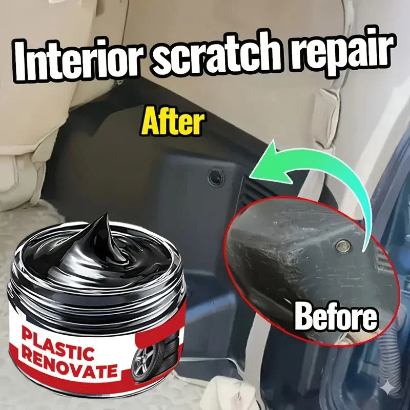 Auto Interior Refurbish Paste Multifunctional Leather Plastic Care Cream Long Lasting Shine Anti Oxidation Protection Coating