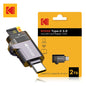 Kodak 4 in 1 Card Reader USB3.0 & Type C Universal Card Adapter Multifunctional adapter for SD Card & Micro sd Card