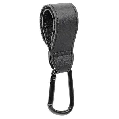 1/2pcs PU Leather Baby Bag Stroller Hook Pram Cart Organizer 360 Degree Rotatable Hook High-quality Crochet Stroller Accessories