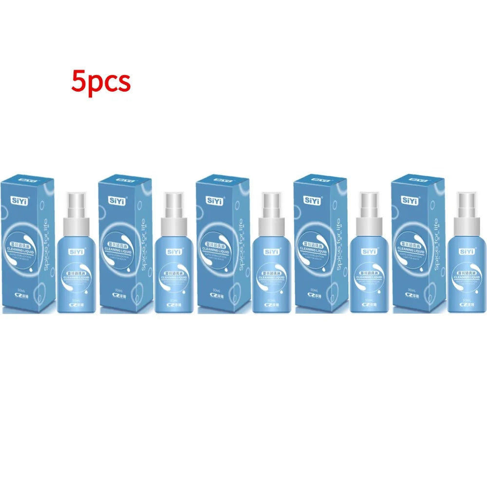 50ml Anti-bacterial Sex Toy Cleaner Disinfection Liquid for Vibrator Body Safe Cleaning Spray Bottle Sex Products Sterilization