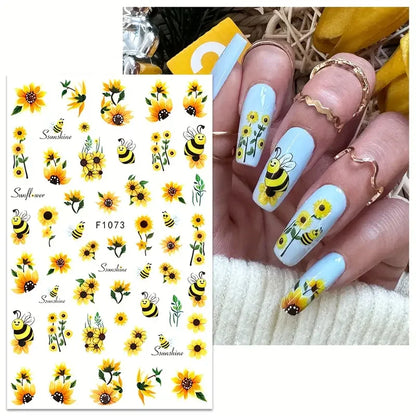 1PCS Marbled Nail Sticker 3D Abstract Lines Sticker Nail Art Supplies Nail Decals Y2K Laser Butterfly Ladies Nail Art Decoration