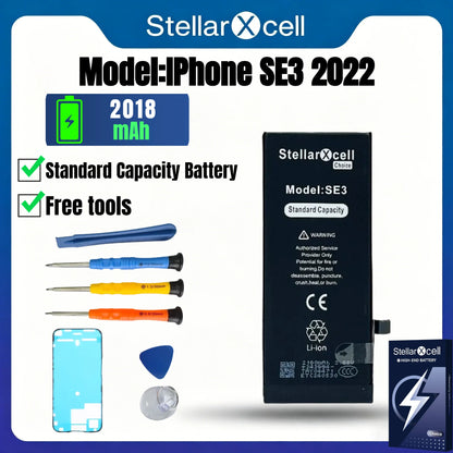 StellarXcell Choice Battery for iPhone 11 12 13 14 15 Mini Plus Pro Promax Original Capacity Replacement Bateria High Quality