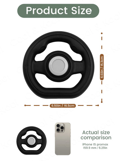 Stroller Steering Wheel  Fun Honking & 360° Rotation to Engage & Calm Fussy Riders, Easy-Attach Design