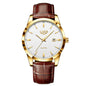 LIGE Fashion Brown Leather Watch Men Military Sports Men's Quartz Wristwatches Casual Waterproof Chronograph Relogios Masculino