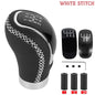 Universal 5/6 Speed Gear Shift Knob Shifter Lever Handle Modified Stick Leather Auto Accessories For All Manual Car Modles