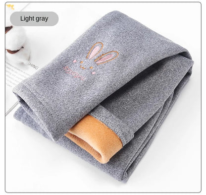 Autumn Winter Children Girl's Legging Thicken Warm Kids Girl Warm Plush Legging Trousers Elastic Waist Leggings Kids Pants