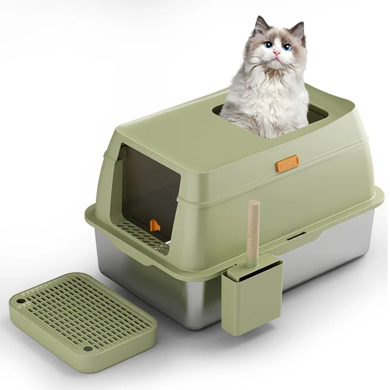 OEM Custom Size Multifunctional Cat Bed Pet Storage Bench Waterproof Cat Box Enclosure Furniture Easy Clean 20L Inner