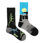 1 Pair Man Women Sock Original AB Tide Socks Colorful Cat Dog Koala Cow Cotton Socks Four Seasons Unisex Socks for Birthday Gift