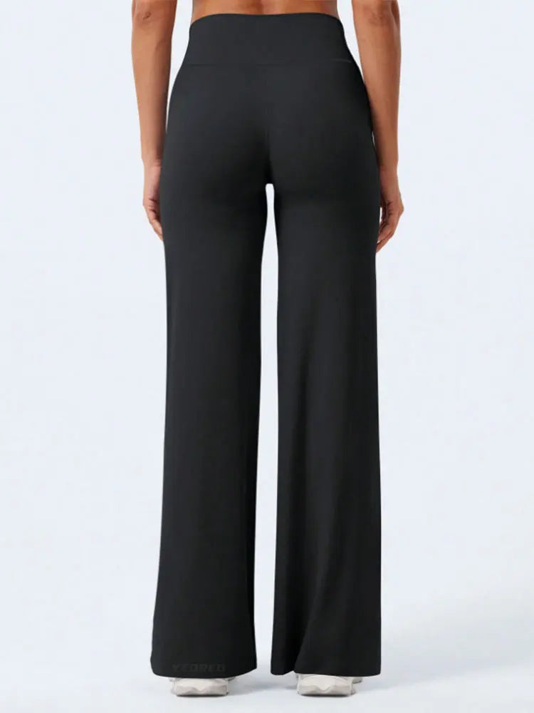 Pilates Straight Leg Yoga Pants Lightweight Soft Stretchy Wide Leg Trouser Casual Yoga And Running Sweatpants All Season Legging