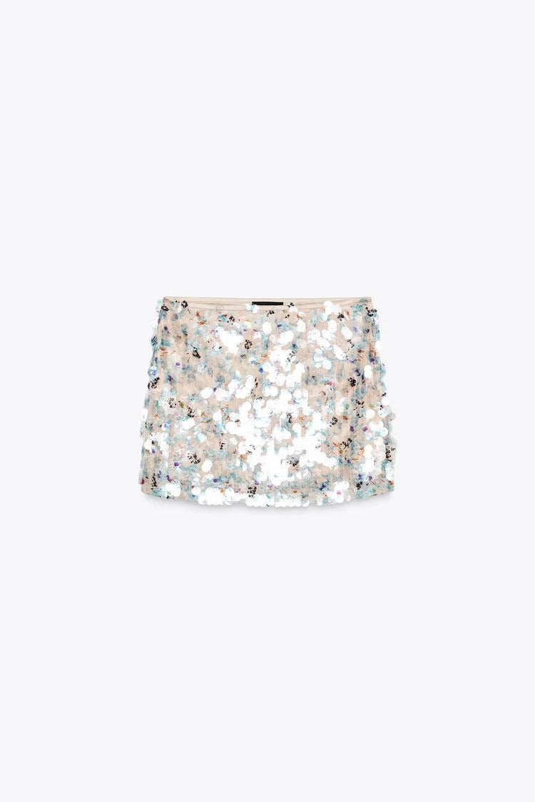Summer New Women's Design  ort  Skirt with Inner  Bead Decoration Casual Sle Polyester Fiber Knitted A-Line...