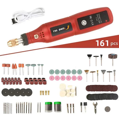 USB Rechargeable Cordless Engraving Pen Wireless Rotary Tool Portable Handheld Precision Engraver for Jewelry Glass DIY Craft