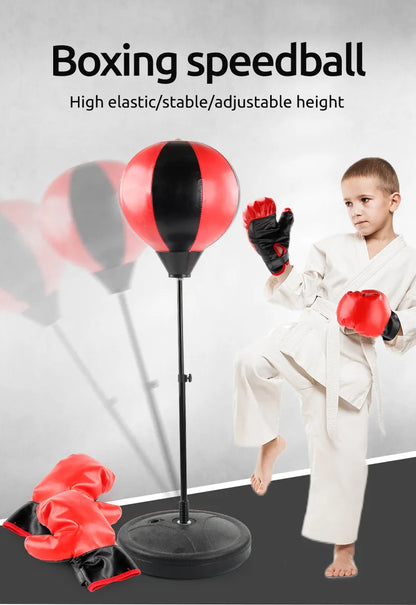 Children's Standing Inflatable Boxing Balls with Hand Pumps Gloves Sports Toys Indoor Outdoor Fun Sports Toy Set Christmas Gifts for Kids Boys and Girls Ship From Germany Fast Delivery