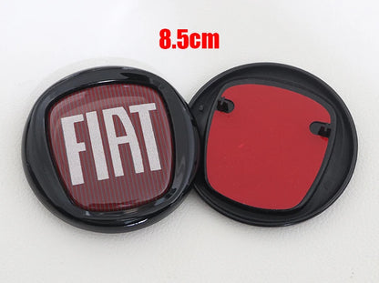 1pcs 3D 9.7cm 8.5cm 7.5cm ABS Car Front Logo Front Grill Rear Bumper Tail Door Trunk Emblem Sticker Styling Accessories For FIAT