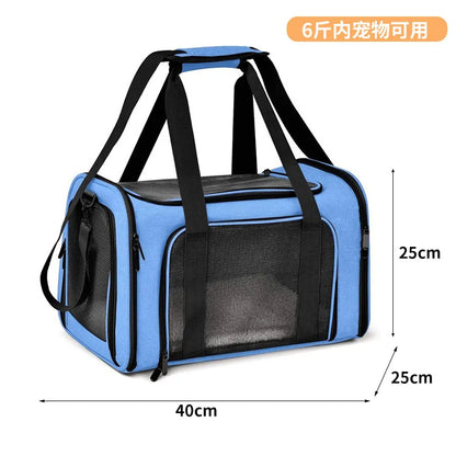 Large Capacity Mesh Breathable Pet Bag Outdoor Portable Cat Backpack Breathable Mesh Pet Travel Carrier Cats Daily Outdoor Use