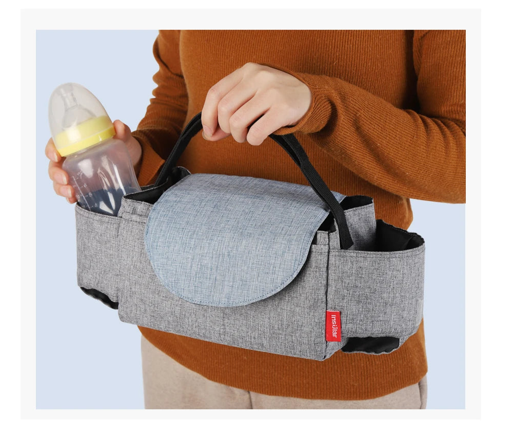 Baby Stroller Bag Pram Organizer Stroller Accessories Stroller Cup Holder Cover Trolley Organizer Pouch Travel Accessories