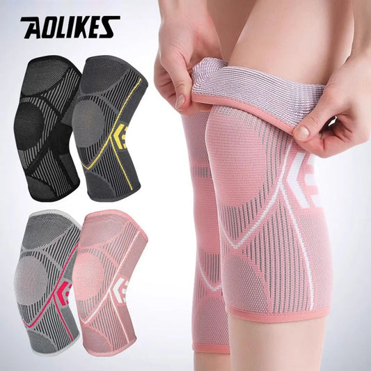 AOLIKES 1PCS Knee Supports Brace for Women, Knee Compression Sleeves for Joint Pain Relief, Arthritis, Injury Recovery, Knee Rel