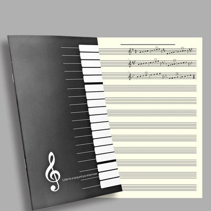 1pc 18Pages Music Sheet Spiral Notebook Manuscript Paper Exercise Book Record Paper Piano Guitar Musical Notebooks