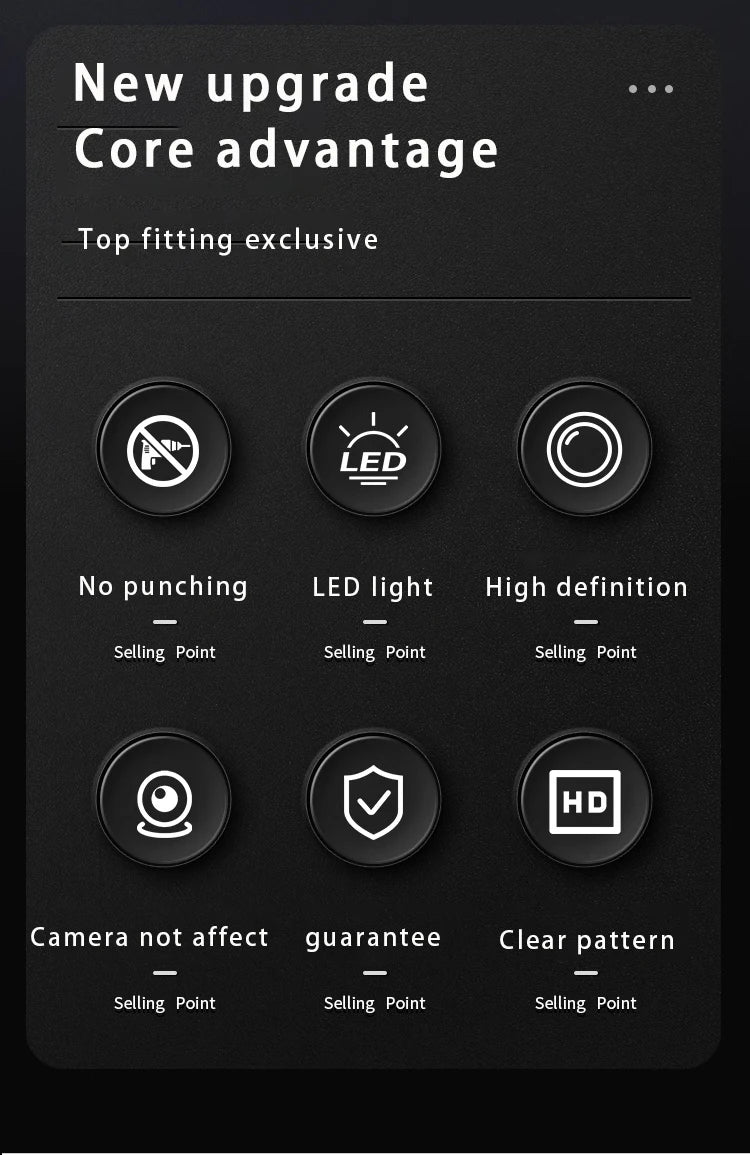 Suitable for Cadillac CT4/CT5/CT6/ATS/CTS/ Escalade rearview mirror welcome carpet light projection