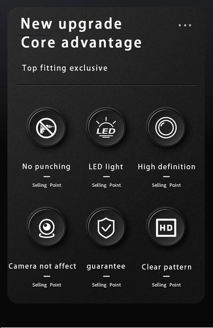 Suitable for Cadillac CT4/CT5/CT6/ATS/CTS/ Escalade rearview mirror welcome carpet light projection