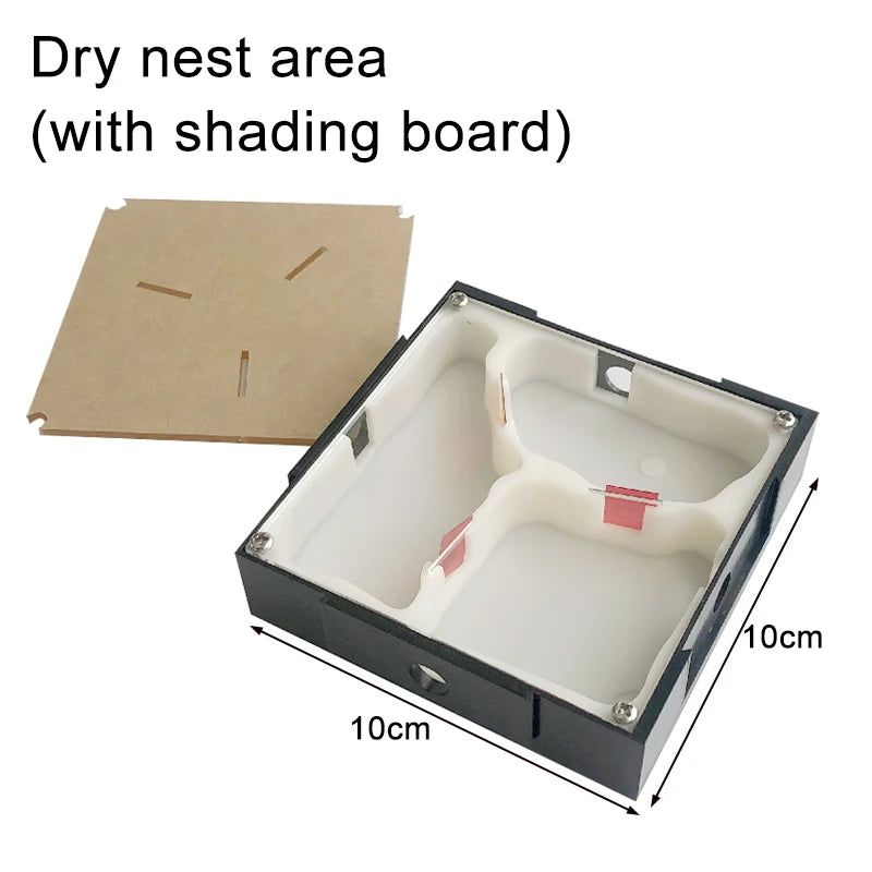 Acrylic Ant Farm Unlimited Expansion Ant Nest with Feeding Area Gypsum Ant House Pet Anthill Workshop Moisturizing Water Tower