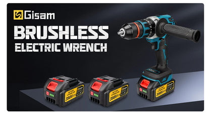 480N.M Brushless Electric Impact Drill Cordless Drill 13mm Electric Screwdriver DIY Driver Power Tool for Makita 18V Battery Pin