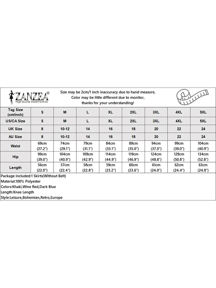 ZANZEA Woman Fashion OL Work Skirts Summer Elegant High Waist Skirt Female Casual Pleated Robe Vintage Buttons Up Faldas Saia