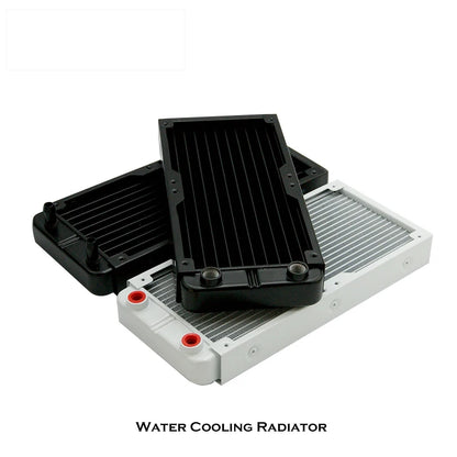PC Water Cooling Radiator Aluminum For CPU GPU RAM Heatsink Exchanger Fan Cooler 60/80/90/120/240/360mm Black/White