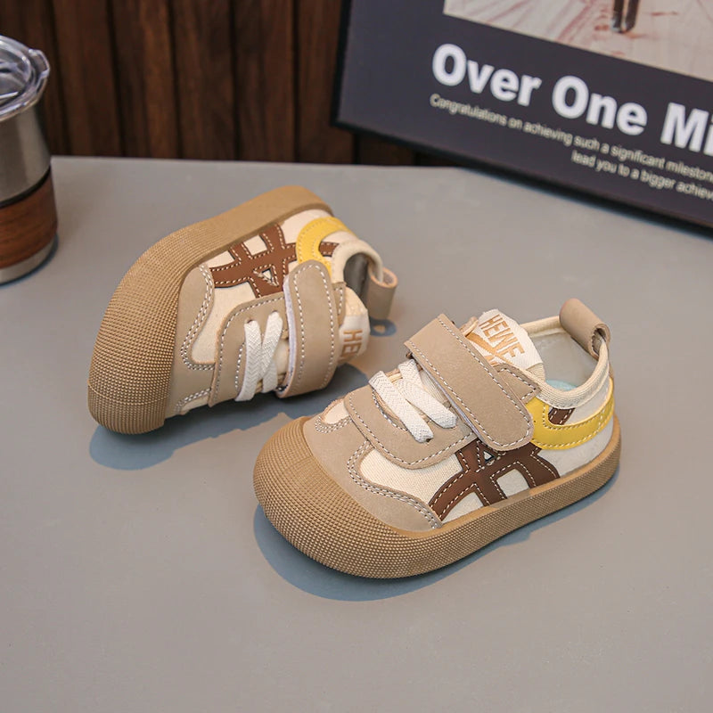 2025 Girls  Autumn New Style Soft Bottom Dequn Shoes for Toddlers  Learning to Walk Shoes Children's Footwear Kids Shoes
