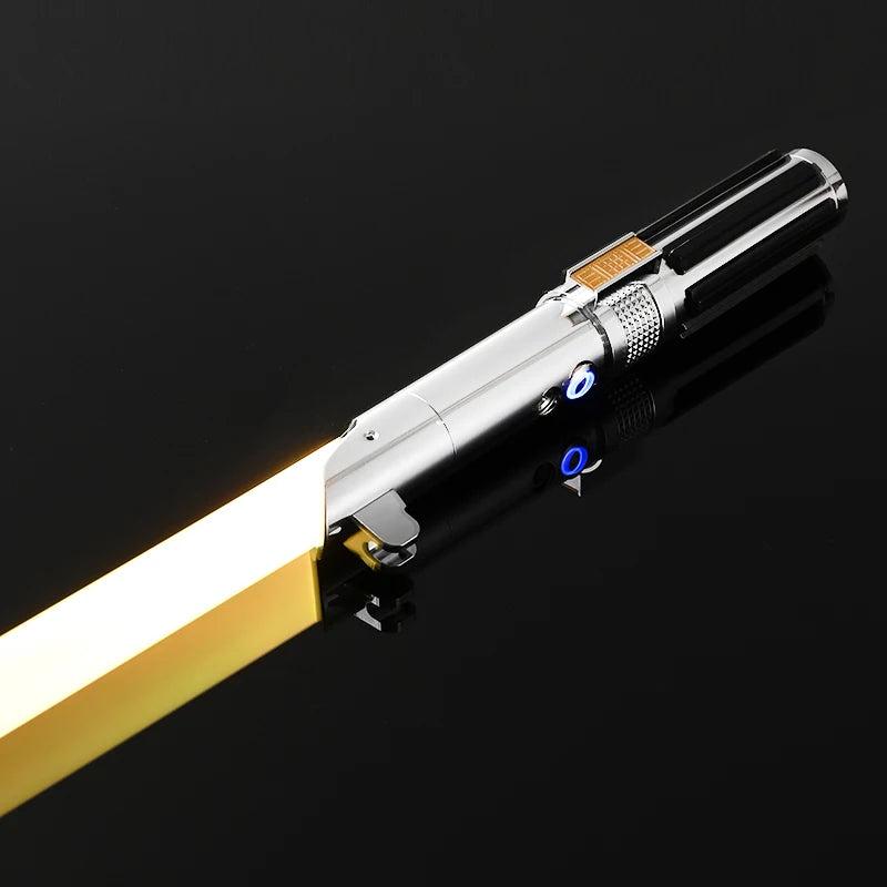 RGB Metal Lightsaber Dueling Smooth Swing Sword Sabre De Luz 16 Color Changing 16 Sounds FOC Rave Flashing Toy