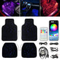De Warehouse 3-in-1 Rgb Star Led Car Foot Pad Mat with Music Sync App Control, Auto Star Foot Mat Rgb Lighting Music Module Universal for All Cars, Fast Delivery Europe