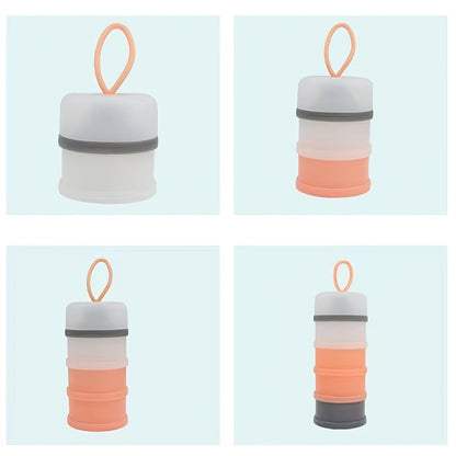 Portable Milk Powder Formula Dispenser Food Container Storage Feeding Boxes for Baby Kids Toddler 4 Grid Baby Food Storage Box
