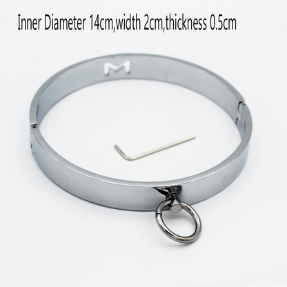 Metal Steel Ankle Wrist Cuff Handcuffs Restraints Slave BDSM Bondage Intimate Adult Game Sex Shop for Couples Sex Products