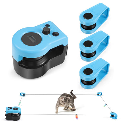 Cat Toys for Indoor Cats Interactive Cat Toy Wheel Exerciser New Cat Treadmill for Indoor Adjustable Speed Simulated Hunting Toy