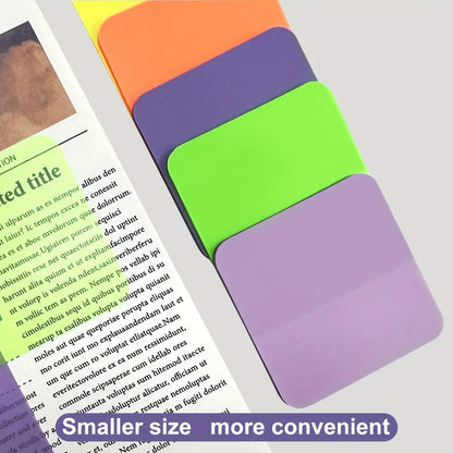 160Sheets,8Colors,Transparent Sticky,Notes Scrapes Stickers,Note Pads Paper,Clear Notepad School Stationery Office Supplies