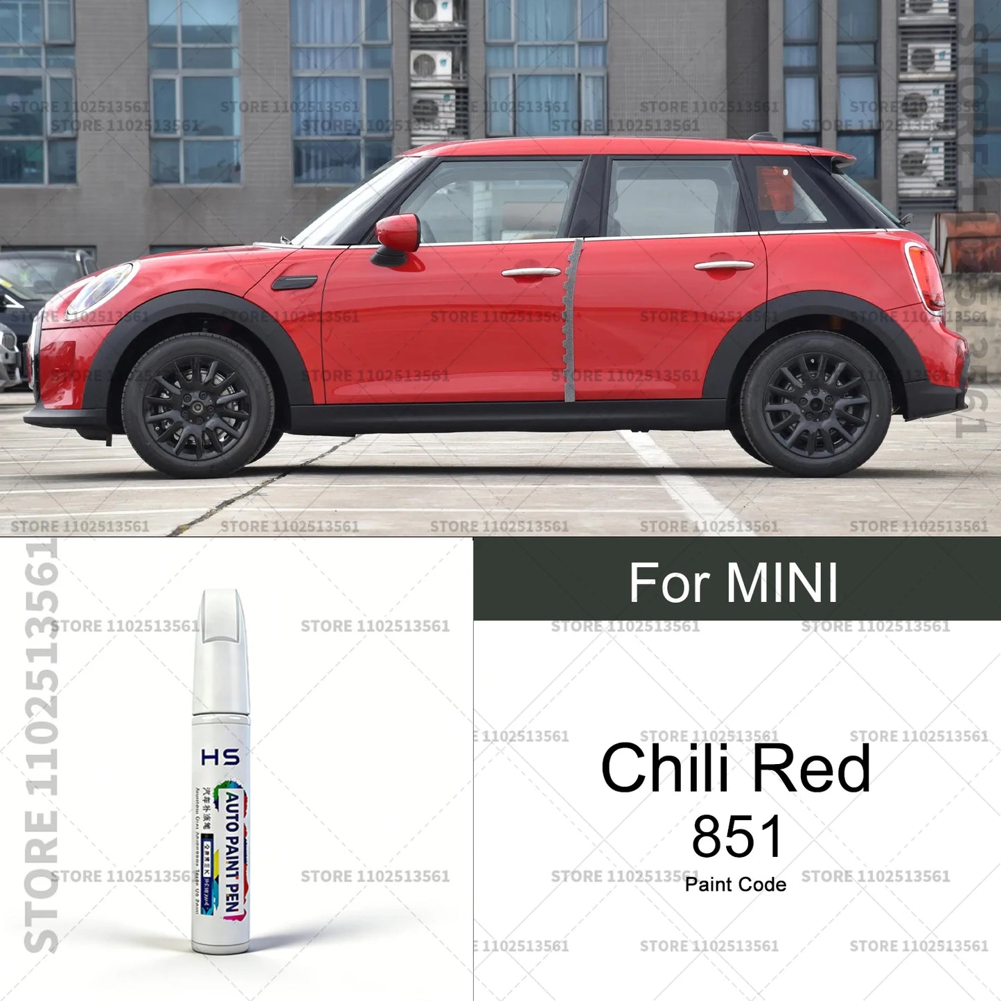 For MINI Black Pepper White lsland Blue Red Gold Green Grey Car Paint Repair Pen Touch Up Scratch Remover DIY Auto Accessories