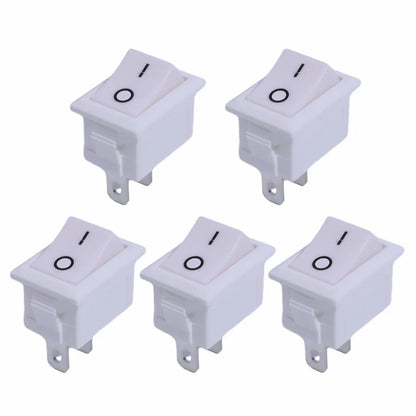 5/15Pcs Push Button Switch 21x15mm SPST 2Pin 6A 250V KCD11 Snap-in on/Off Rocker Boat Home Motorcycle Switch Black Red White