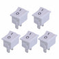 5/15Pcs Push Button Switch 21x15mm SPST 2Pin 6A 250V KCD11 Snap-in on/Off Rocker Boat Home Motorcycle Switch Black Red White