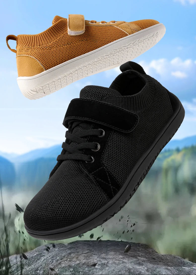 Kids wide foot barefoot shoes boys and girls minimalist kids sneakers natural opening shoes toddler small big kids walking shoes