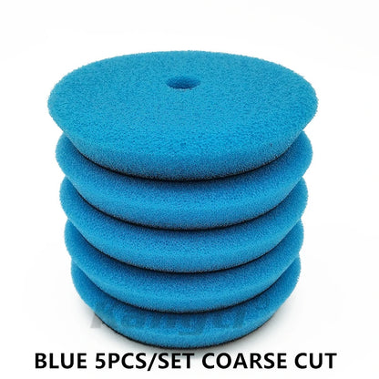 Kangti Car Polishing Pad Kit 3 Inch Self-Adhesive Buffing Wheel Car Detailing Waxing Sponge Pads Auto Care Cleaning Tool