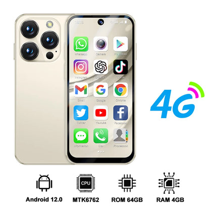 SERVO 19PRO Android Mini Smartphone 4G LTE Dual SIM Standby 6GB RAM 128GB ROM Play Store WiFi OTG 3.88" Screen Small Smart Phone