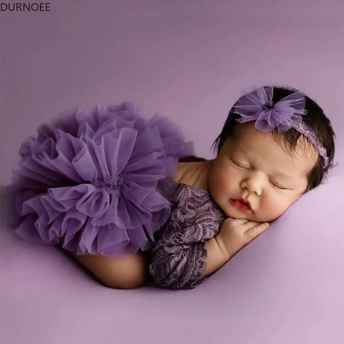Baby Girl Outfit  Newborn Photography Princess Tutu Butterfly Glitter Star Lace Romper with Pearl Headband Infant Photo Props